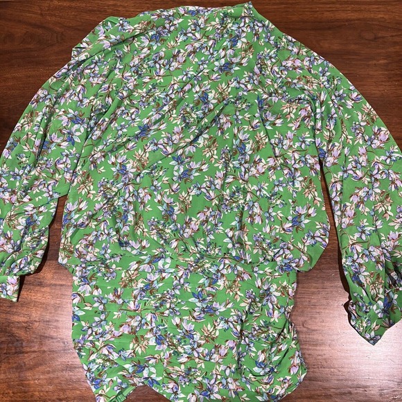 Skylar Madison Dresss Women Small Green Floral Long Sleeve Mini1‎ - Picture 10 of 13
